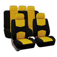 Fundas de Asiento de Coche de Tela Plana GZYLC, 9 Piezas, 5 Plazas, Universales para Todas las Estaciones, Transpirables, Antideslizantes, Cojines para Auto, Gran Venta