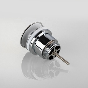 Günstige Kunststoff Click Clack Becken Abfall ablauf stopfen Chrom Pop Up Becken Waschbecken Abfluss Abfall Stopper in Abflüssen - Product Image 5