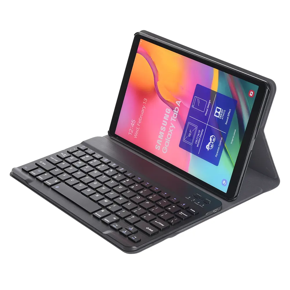 Schutztastenhülle für Samsung Tab A 10,1 Zoll SM-T510 Hülle, für Samsung Tablet Hülle mit ABS-Tastatur