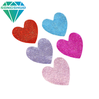 Personnalisé à la mode strass Patch Applique cristal en forme de coeur Patch pour bricolage vêtements robes accessoires