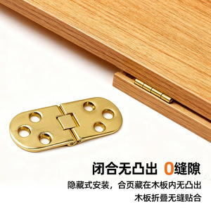 Furniture Hinge Zinc Alloy 2mm Flush Mount Hidden Modern Design Standard H Type - Product Image 3