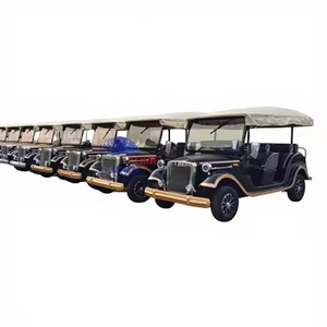 Autobús Eléctrico de Lujo Clásico Retro Vintage para Parques de Atracciones, Vehículo Eléctrico Turístico para Exteriores, 4-17 Asientos, 50 Km/h - Product Image 1