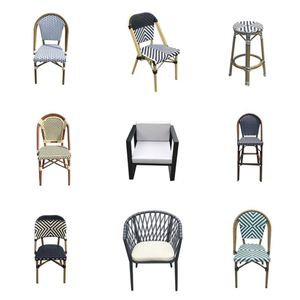 Nuevo personalizado al aire libre Café y restaurantes Moderno Metal Acero Sling Terraza Patio Sillas Mesa de jardín y sillas Set - Product Image 5