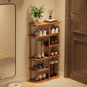 Zapatero <span class=keywords><strong>de</strong></span> Bambú <span class=keywords><strong>de</strong></span> Gran Capacidad, Organizador Multicapa para Puerta <span class=keywords><strong>de</strong></span> Entrada, Ahorra Espacio, Estante para Botas - Product Image 2