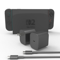 Chargeur 60W PD GaN à charge rapide pour Nintendo Switch 2, adaptateur secteur pour station d'accueil NS2, mode TV, Type-C, accessoires Switch 2