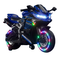 Moto électrique 12V grande taille pour enfants avec lumières cool – Véhicule porteur pour enfants