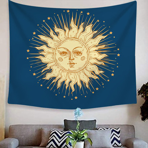 Tappeto/Arazzo Vintage con Carte dei Tarocchi, Stregoneria, Astrologia, Stelle, Luna, Dea, Nymfa Marina, Sirena - Decorazione per Letto, Coperta, Tessuto da Parete - Product Image 3