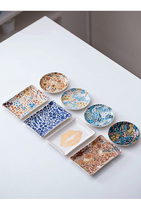 Cross Border Europese Creatieve Keramische Schijf Eenvoudige Onregelmatige Fruitplaat Kleine Schaal Sieraden Opslag Decoratie Plaat Groothandel