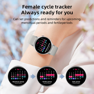 Montre connectée intelligente pour filles tendance 2024 avec écran AMOLED de 1,32 pouce, étanche IP68, avec suivi de la santé et du sommeil, Bluetooth, dernière technologie d'IA vocale - Product Image 5