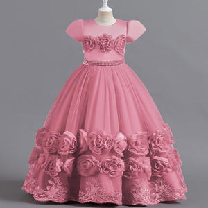 Outong Yoliyolei-Vestido largo de algodón 100% sin mangas para niños, vestido de Navidad blanco y rojo para fiesta, venta al por mayor - Product Image 5