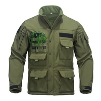 Veste Softshell Tactique Personnalisée Doublée Polaire Imperméable avec Système MOLLE sur la Poitrine pour Randonnée et Équitation – Grande Vente