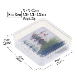 Mouches Scud Bug Worm Nymphs Flies Woolly Bugger personnalisées, 12 pièces/boîte, hameçon pour la pêche à la truite, appât pour la pêche à la carpe, fabrication de mouches - Product Image 3