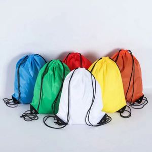 And Backpack Drawstring <b>Bags</b> Wholesale Customized Shop Gym Sport Logo Promotional Polyester Nylon Waterproof Bulk <b>String</b> <b>Bag</b> - Product Image 3