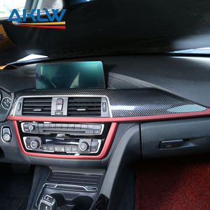 Углеродное волокно аксессуары для салона автомобиля для 2013-2019 BMW 3/4 серии F30 F33 F34 F36 центральной консоли приборная панель накладка - Product Image 6
