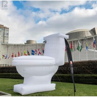 Toilette gonflable géante personnalisée, WC publicitaire pour la promotion de marque/exposition/événement