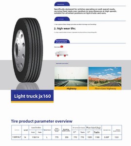 Neumático <span class=keywords><strong>JX160</strong></span> 7.00R16LT 14PR para Camioneta Ligera, Todas las Posiciones, Alto Rendimiento para Carretera y Pavimento - Product Image 3