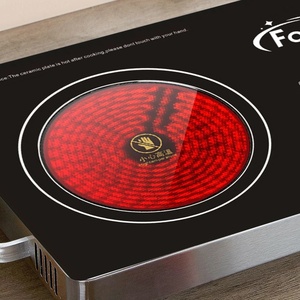 Cocina eléctrica de vidrio cerámico de 3500W, inducción <span class=keywords><strong>infrarroja</strong></span> roja con <span class=keywords><strong>estufa</strong></span> halógena para uso doméstico - Product Image 2