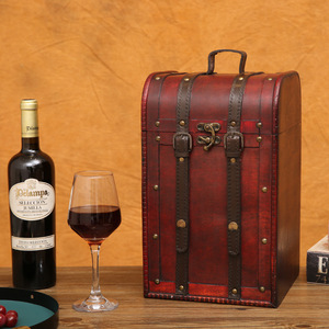 Caja de Vino Vintage de Madera Mystic Arts, Caja de Almacenamiento Portátil para el Hogar, Restaurante, Regalo, Colección - Product Image 2