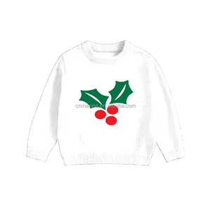 Noël wapiti chat lettre brodé motif garçon <span class=keywords><strong>pull</strong></span> tricoté enfants <span class=keywords><strong>pull</strong></span> <span class=keywords><strong>pull</strong></span> - Product Image 3