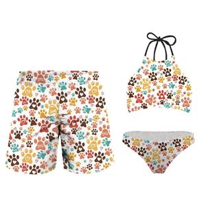 Trajes de Baño de Lujo Personalizados de 3 Piezas para Mujer, Conjuntos de Pareja con Estampado Animal, Bikinis para Playa y Fitness - Product Image 1