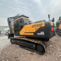 Excavatrice Hyundai HX220S d'occasion, peu d'heures de fonctionnement |   Excavatrice sur chenilles hydraulique de 22 tonnes pour travaux lourds à vendre