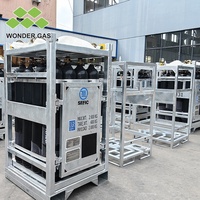 Support de stockage pour bouteilles d'hydrogène, support pour 16 bouteilles de gaz, support pour bouteilles d'azote, lot