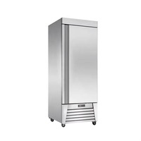Congélateur vertical commercial à porte simple de 27 pouces de style américain, en acier inoxydable 304, refroidissement par compresseur d'air, dégivrage automatique