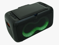 Máquina de Karaoke Portátil para Adultos con Pantalla Integrada para Mostrar Letras, 2 Micrófonos Inalámbricos Autocargables, Compatible con Teléfonos Móviles y Computadoras