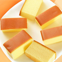 Gâteau éponge artisanal 120g, sachet, 35% d'œufs, dessert halal, pain, collation, vente en gros d'usine