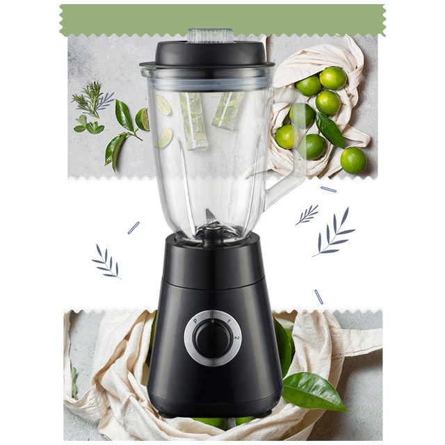 Electric Table Blender With Glass Jar Various Speed Pulse Function Ice Crushing Blade Household Appliance Kitchen Use