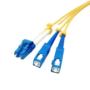 Fiber Cables Patch Cord 1 2 3 Meter Customized Length SC/UPC-LC/UPC SM 9/125 Simplex Duplex