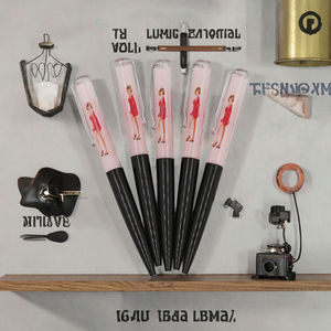 कस्टम लोगो तरल पेन 2 डी फ्लोटर पीले शरीर सेक्सी नग्न महिलाएं कपड़े पहनती हैं प्लास्टिक फ्लोटिंग पेन 1.0 मिमी लेखन चौड़ाई - Product Image 5