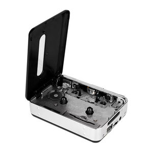 Lecteur de cassettes transparent en gros avec mécanisme visible pour la conversion de cassettes en MP3 et l'écoute de musique, style rétro portable - Product Image 2