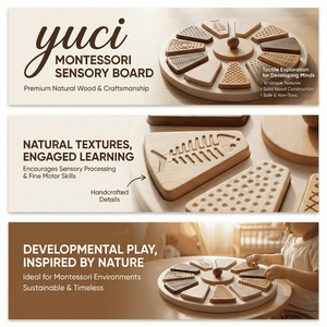 Giocattoli Montessori YC, Tavola Sensoriale Puzzle, Materiali <span class=keywords><strong>di</strong></span> <span class=keywords><strong>Apprendimento</strong></span> Tattile, Strumenti Educativi per Abilità Motorie Fini e Cognitive - Product Image 4