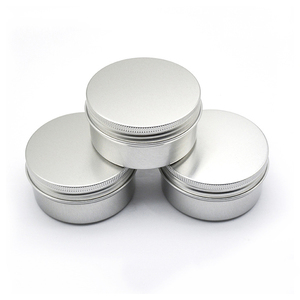 80Ml Vòng Nhôm Tin Lon Kim Loại Jar <span class=keywords><strong>Container</strong></span> Với Vít <span class=keywords><strong>Cap</strong></span> Cho Chăm Sóc Tay/Trang Trí/Trà/Lip Balm Mỹ Phẩm Lưu Trữ - Product Image 1