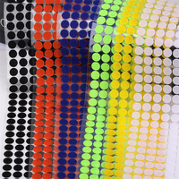 Noir blanc auto-adhésif 10mm/15mm/20mm/25mm/30mm crochet rond découpé cercle pièces Injection crochet et boucle points