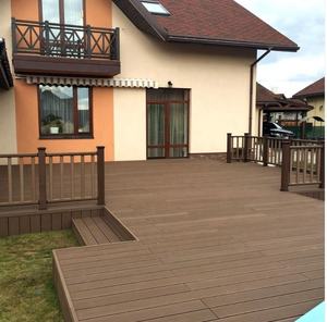 Planches de <span class=keywords><strong>terrasse</strong></span> en composite à grain de bois WPC à prix avantageux - <span class=keywords><strong>Terrasse</strong></span> extérieure et revêtement de sol pour <span class=keywords><strong>terrasse</strong></span> d'ingénierie - Product Image 5