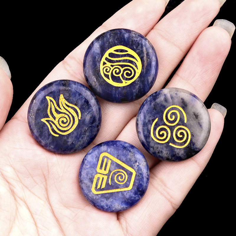 Pietra blu (set di quattro)