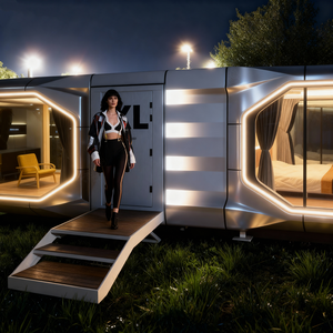 Rumah Prefab XULV Kapsul Tempat Tidur Kabin Hotel Rumah Kontainer Pod Tidur Rumah Mungil Mobile Luar Ruangan Rumah Kapsul Mewah - Product Image 2