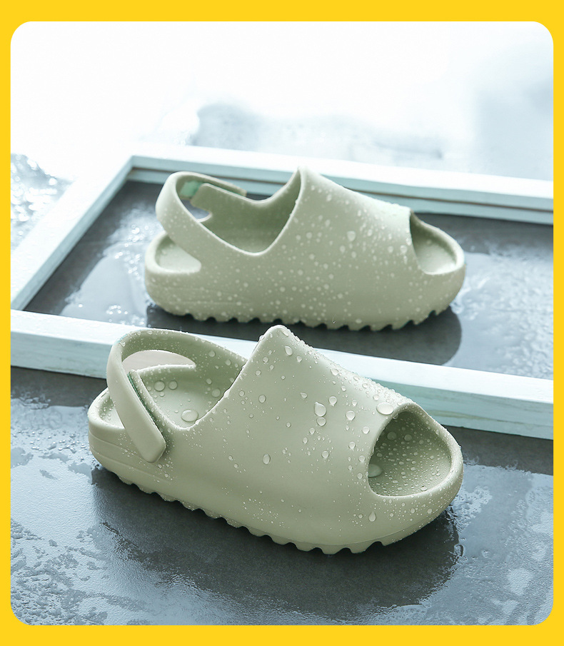 Summer Toddler Children Outdoor Sandals Boys Girls Baby Soft Sole Anti-Slip Slides Slippers