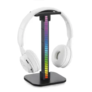 אוניברסלי אוזניות דוכן תצוגת RGB LED משחקי אוזניות סטנד שולחני מחזיק קולב מתלה