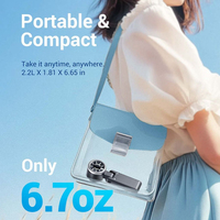 Nouveau mini ventilateur portatif en plastique pliable, style tour de cou, alimenté par batterie USB, haute vitesse, pour extérieur, voiture et maison