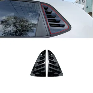AMP-Z Polo 6R 6C Abs Gloss Black Window Louver Cover Trim Lid For Volkswagen Polo 6R 6C 2010-2017
