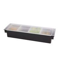 Outils de cuisine Compartiment en plastique Porte-condiments Restaurant Bar Porte-condiments