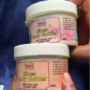 Manteca Corporal de Karité Orgánica con Cúrcuma y Coco Shea Tradition, 100 ml, Punto de Fusión Amarillo, para Todo Tipo de Piel - Product Image 1