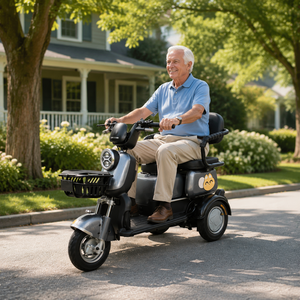 Tricycle familial TukTuk avec moteur 800W, fonctionnement silencieux, idéal pour les courses courtes dans le quartier, moteur silencieux pour une conduite paisible - Product Image 5