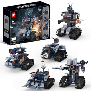 <span class=keywords><strong>Robot</strong></span> RC 5 in 1 Set di Costruzioni 342 Pezzi in Plastica ABS, Controllo Remoto/App, Caricabile, Trasformabile in Carro Armato, Mattoncini Educativi STEM per Bambini - Product Image 1