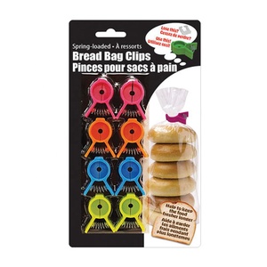 คลิปหนีบถุงขนมปังและเบเกิล 8 ชิ้น ทำจากวัสดุ PP ช่วยรักษาความสด ผลิตภัณฑ์ส่งเสริมการขาย - Product Image 1