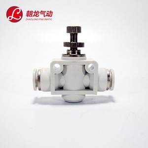 Vanne de raccordement rapide pneumatique Zhaolong SA4 SA6 SA8 SA10 SA12 en plastique pour contrôle de débit d'air pour tuyau d'air - Product Image 1