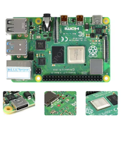 Kit de démarrage Raspberry Pi 4 Modèle B (PI4B) avec carte mère 1 Go, 2 Go, 4 Go, 8 Go de RAM